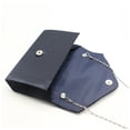 thumbnail image 3 of Bolso tipo sobre Qarigey para mujer Azul oscuro Rectangular portátil de mano de fiesta de negocios, 3 of 6