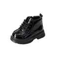 thumbnail image 3 of YOUYEDIAN Toddler Boys Girls Classic Hiking Boots PU Leather Outdoor Ankle Booties Rubber Sole Casual Shoes, 3 of 5