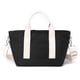 thumbnail image 1 of Bolso de hombro de lona para momia, simple, de gran capacidad, para mujer, suave para el trabajo (negro), 1 of 5