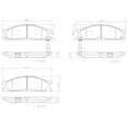 thumbnail image 2 of BALATAS CERAMICAS PICKUP 2002 al 2009 NISSAN 2.4L L4 Delanteras BREMBO ., 2 of 5