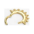thumbnail image 2 of FANSING Gold Septum Jewelry 16g Septum Ring Surgical Steel Piercing Rings 16 Gauge 8mm Daith Hoop Earring Cubic Zirconia, 2 of 4