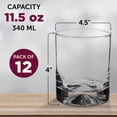thumbnail image 5 of Manhattan Rocks Whiskey Glass 1.75 oz. Set of 12, Bulk Pack - Perfect for Scotch, Bourbon, Whiskey, Cocktail - Clear, 5 of 5