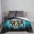 thumbnail image 5 of Ghostbusters Flannel Blanket Ultra-Soft Micro Fleece Throw Blanket For Bed Sofa Couch Car Office Unisex Adult Fuzzy Bed Blanket Cozy Kids Throw Blanket 80"x60", 5 of 7