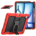 thumbnail image 6 of FJLBDE Case for iPad Air 13 inch (2026 M4/2025 M3/2024 M2), Rugged Shockproof Tablet Cases Cover with Kickstand Shoulder Strap, Red, 6 of 7