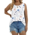 thumbnail image 3 of Fantaslook Womens Tank Tops Dressy Casual Sleeveless Blouses Crew Neck Pleated Tunic Shirts Summer Tops, 3 of 11