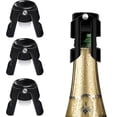 thumbnail image 4 of Tapón de champán CHAO de 3 piezas para champán cava prosecco vino espumoso acero inoxidable, 4 of 5