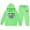 Green, variant on XINXIAOO Girls Boys 2 Piece Outfits Set Hooded Sweatshirt and Joggers Sweatpants Casual Girls Boys Suits Size 7-8 Years