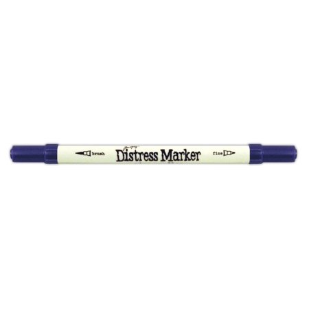 TDM-32526 Tim Holtz Distress Marker, Dusty Concord, Tim Holtz distress marker is water-based dual tip marker pen for colouring, journaling,.., By