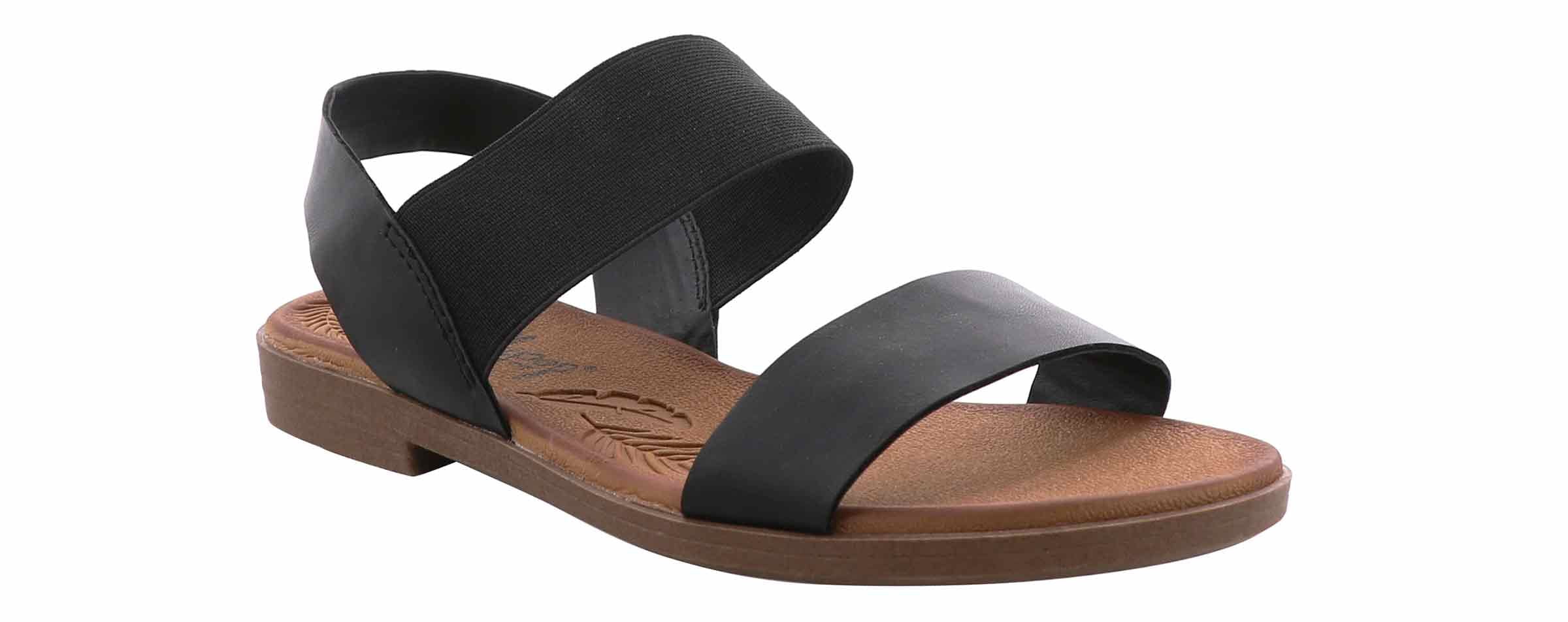Jellypop Kent Two Band Sandal KENT BLACK in Size 8 - Walmart.com