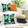 thumbnail image 4 of ZFLMY Wolf Pillow Case Cushion Cover  Kids Northern Light Decorative Throw Pillowcase for Sofa for Boys Girls Wildlife Throw Pillow Cover Nature Cushion Case 18x18in, 4 of 5
