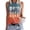 Orange, variant on Beach Tank Tops for Women Sun Salt Sand Graphic Crewneck Sleeveless Shirt Hawaii Tropical Vacation Womens Tanks