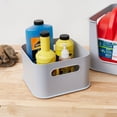 thumbnail image 2 of iDesign Plastic Pantry Storage Bin with Handles - Set of 4 - Gray - Made in USA, 2 of 7