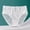 #0214-White, variant on Xucatan Women's Sheer Mesh Floral Embroidered Cheeky Panties, Cozy See Through Low Rise Butt Lifting Underwear, Breathable Back Crotchless Thong for Ladies. Gift