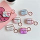 thumbnail image 3 of AirPods Pro Cover, Fashion Marble Full Body Protection Hard Shell Ladies Cute Cover con correa para la muñeca para AirPod Pro Estuche de carga [LED frontal visible] (tinta - galvanoplastia blanca) TUNC Sencillez, 3 of 3