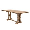 thumbnail image 4 of Ensemble de Salle à Manger 7pc en Bois Naturel avec Table Extensible + Chaises Beiges, 4 of 10