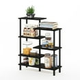 thumbnail image 2 of Furinno Turn-N-Tube 31.50 W X 11.61 D X 39.45 H 6-Shelf Decorative Shelves, Espresso and Black, 2 of 4