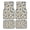 Blue Birds And Leaves, variant on 4-Piece Car Floor Mats Set, Blue Beach Escape Crystal Velvet Automotive Front & Rear Floor Liners, Universal Fit for Car, Truck, SUV