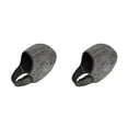 thumbnail image 3 of Qarigey Gorros de natación Pelo Largo Limpio Piscina Hombres Mujeres Accesorios de playa Color sólido Gorro de baño impermeable para surf Kayak Gris claro 2piezas Qarigey CBP340934, 3 of 6