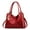 Red, variant on Modstep Womens Fashion Handbags Tassel Soft Leather Shoulder Purse Zipper Top Handle Crossbody Tote Bags for Ladies Work Shopping Red
