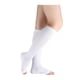 thumbnail image 5 of Calcetines de compresión unisex sin dedos, hasta la rodilla, transpirables, elásticos blanco Fit Ankle circum 8"-10",Calf circum 15"-17", 5 of 5