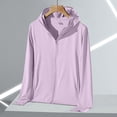 thumbnail image 2 of longantii Women's UPF 50+ Sun Protection Hoodie Jacket Lightweight Long Sleeve Sun Shirt with Pocket & Thumb Holes Full Zip Up Pink XXXL, 2 of 5