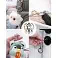 thumbnail image 5 of 3 Pcs Keychain Clip Stainless Steel Keychain Fashion Light and Cute Car Key Ring for Men and Women, 5 of 7