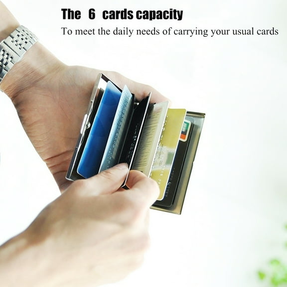 Naierhg Credit Card Holder Smooth Surface Protective Lightweight RFID Blocking Credit Card Holder for Business Card