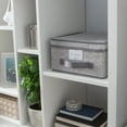 thumbnail image 6 of Simplify Medium Lidded Storage Box in Non Woven Heather Grey, 6 of 10