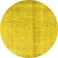 thumbnail image 1 of Ahgly Company Indoor Round Persian Yellow Traditional Area Rugs, 4' Round, 1 of 4