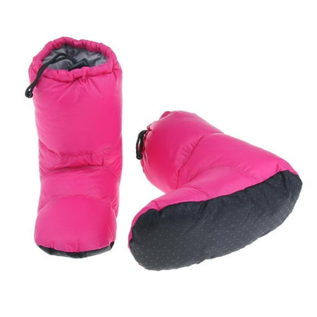 

Camping Goose Down Booties Boots Slippers For Men Women Home Tent