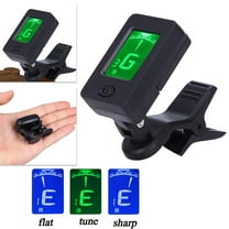 Teissuly Guitar Tuner Clip On LED Screen Electronic Digital Guitar Tuner Clip On Guitar Tuner Portable Bass Guitar Tuner Easy Reading Accurate Tuning Tuner