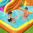 thumbnail image 5 of Bestway H2OGO! Tidal Tower Slide Kids Backyard Inflatable Water Park w/ Slide and Air Blower, 5 of 12