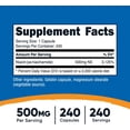 thumbnail image 2 of Nutricost Niacinamida (vitamina B3) 500 mg, 240 cápsulas, sin OMG, sin gluten, sin enjuague vitamina B3, 2 of 4