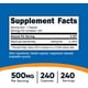 thumbnail image 2 of Nutricost Niacinamida (vitamina B3) 500 mg, 240 cápsulas, sin OMG, sin gluten, sin enjuague vitamina B3, 2 of 4