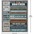thumbnail image 2 of DAJU Big Brother Gift Throw Blanket Brother Gifts from Sister Gifts for Older Brother Birthday Graduation for Brother Blanket for Brother Soft and Warm(50*60inch), 2 of 7