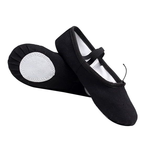 WEUVEB Women’s Ballet Flats 1 Pair Cow Suede Jazz Dance Sneakers Lightweight Comfortable Footwear