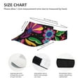 thumbnail image 4 of Disketp Colorful Floral Embroidery Mexican Sun Visors For Women Men Unisex Tennis Golf Visor Hat Adjustable Summer Hats Sport Outdoor Visor Hat Uv Protection Cap, 4 of 8