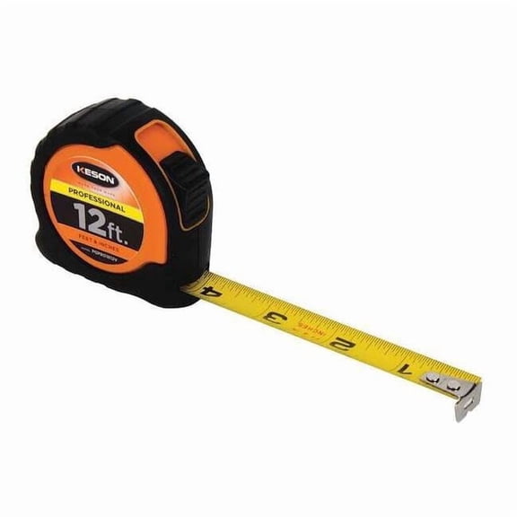 Keson 12 ft Tape Measure, 5/8 in Blade PGPRO1812V