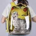 thumbnail image 3 of de gato de burbuja Cápsula Linda portátil Bolsa de hombro para senderismo Mascotas - amarillo Yinane Transportín de viaje para mascotas, 3 of 8
