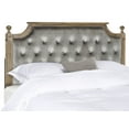 thumbnail image 3 of SAFAVIEH Rustic Wood Tufted Upholstered Headboard, Full, Grey, 3 of 5