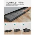 thumbnail image 4 of SONGMICS 43.3" Storage Ottoman Bench Ottoman with Storage CoEnd of Bed Storage Holds Up to 660 lb for Living Room Dark Gray, 4 of 8