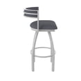 thumbnail image 4 of 861 Artemis 25" Swivel Counter Stool with Anodized Nickel Finish and Canter Storm Seat and Back, 4 of 5