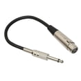 thumbnail image 4 of Cable de micrófono estéreo XLR 3P a conector jack mono hembra de 1/4'' 3m, 4 of 7