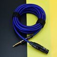 Female XLR to 1/4 Inch (6.35mm) TS Mono Jack Microphone Cable