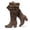Brown PU204, variant on Women's Extra Wide Calf Knee High Boots.