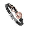 thumbnail image 2 of Transemion Secure And Expressive Statement With Leather Bracelet Personalized Leather Bracelet For Men TZ-782 1Set, 2 of 6