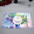 thumbnail image 2 of MKHERT A Bouquet of Roses Impressionist Style Oil Painting Placemats Table Mats for Dining Room Kitchen Table Decoration 12x18 inch,Set of 4, 2 of 4
