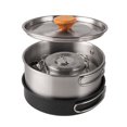 thumbnail image 4 of HLONK Camping Cookware Set Stainless Steel Campfires Cooking Pot  Pan and Kettle Combos Kits with Storage Bag Outdoor Cook Set, 4 of 8
