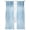Blue, variant on Orange Brown Sheer Curtains 72 Inch Length 2 Panels Set, Modern Abstract Art Ombre Striped Voile Window Treatment Rod Pocket Curtains Sheers Drapes for Bedroom/Living Room/Kitchen 52"x72"x2