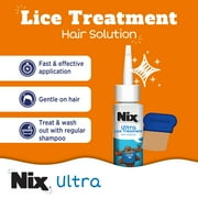 Nix Ultra Lice Removal Kit, 3.4oz Lice Treatment Hair Solution & Comb + 5oz Home Bedbug Spray, 1 Kit